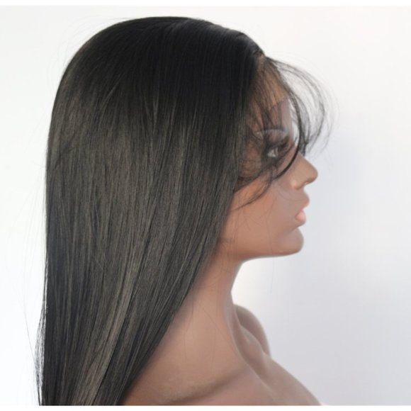 1b Straight Synthetic Lace Front Wig 24\